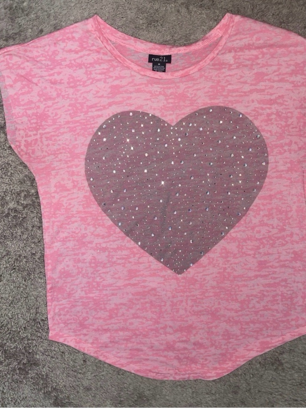Sparkly Pink Heart T-Shirt